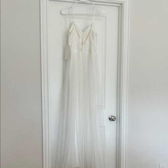 Honey and Rosie White Maxi Tulle flowing Dress - Picture 6 of 6